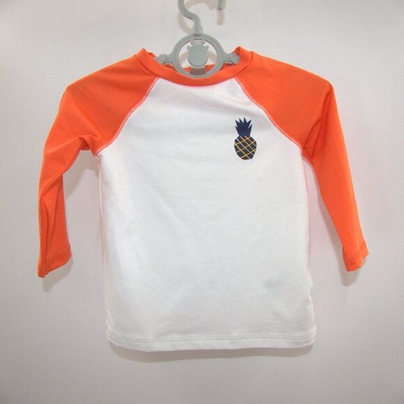 Cat & Jack Swimming Rash Guard Shirt and Swim Shorts Baby Size 12M - Picture 2 of 7